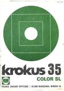 Krokus Krokus 35 SL manual. Camera Instructions.